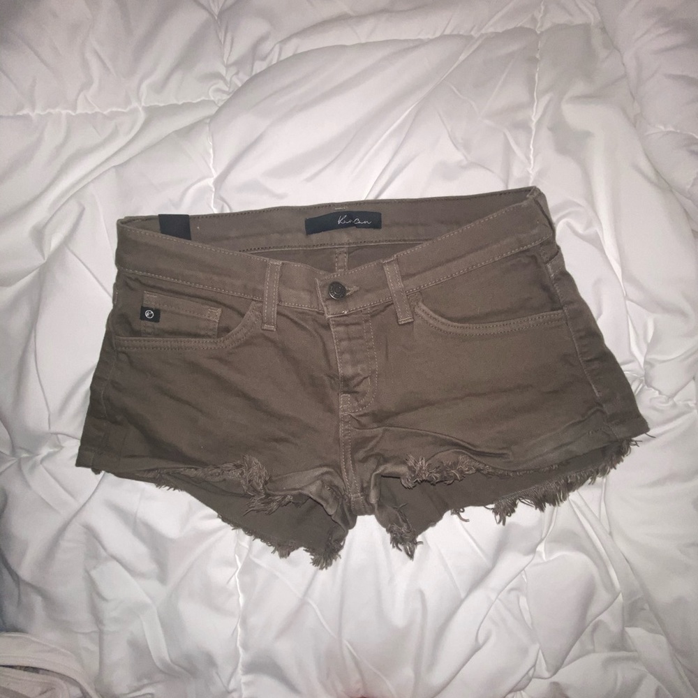 Kancan Olive Green Low Rise Shorts |Estilo